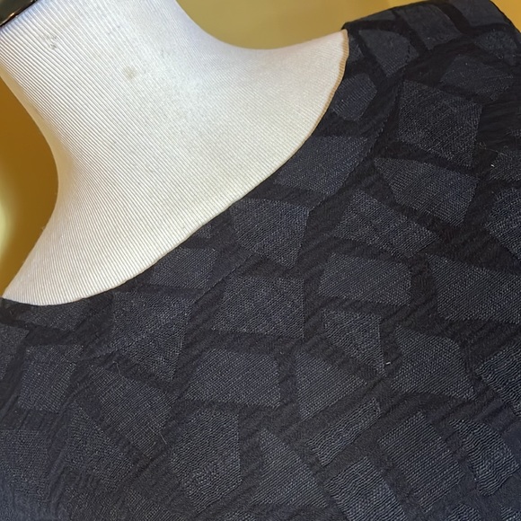 WINDHORSE Size XXL Lagenlook Black Tunic Top Geometric Monochrome Knit 2-pkt NEW - Picture 13 of 15